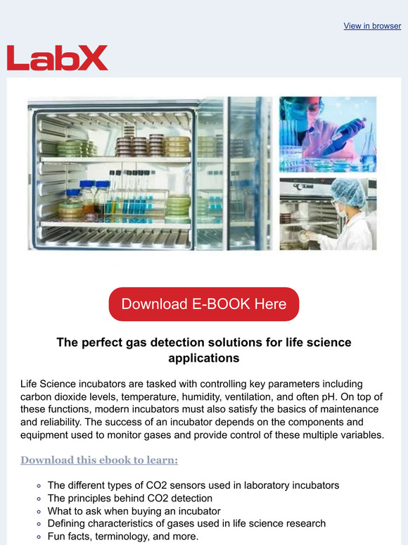 LabX Download this ebook to learn The different types of CO2 sensors