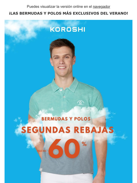 Bermudas y Polos con más del 60% de descuento en las Segundas Rebajas