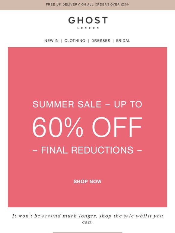 Final Reductions | The Summer Sale