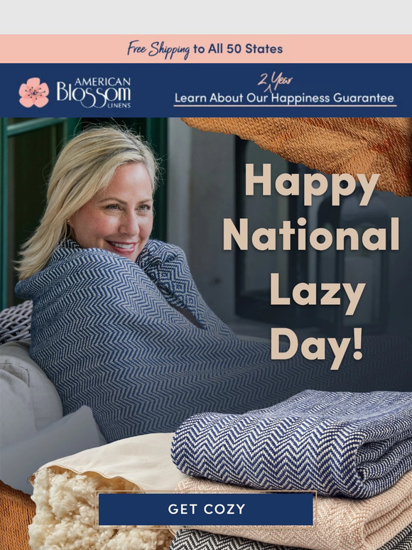 Happy National Lazy Day! 💙
