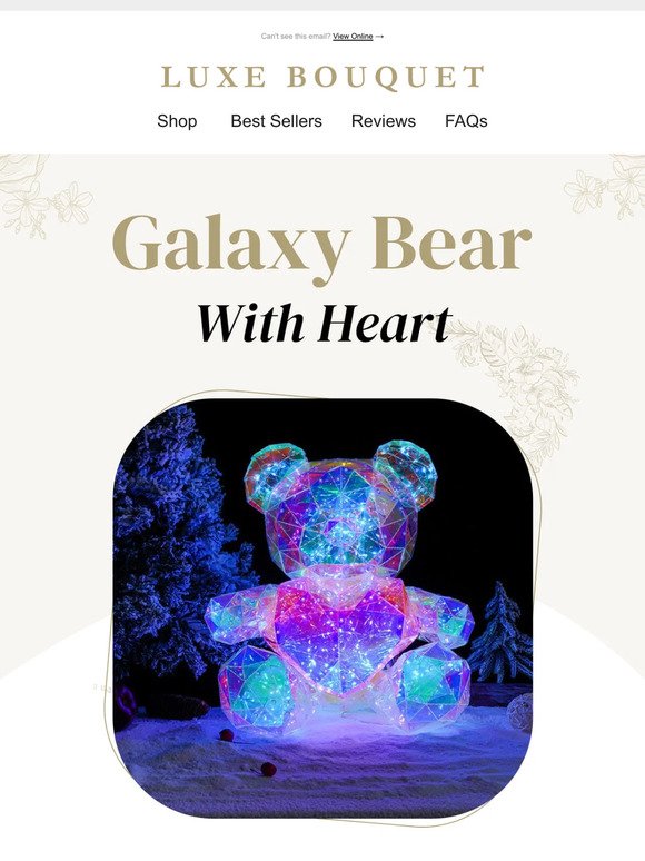 Galaxy Bear With Heart 🌌