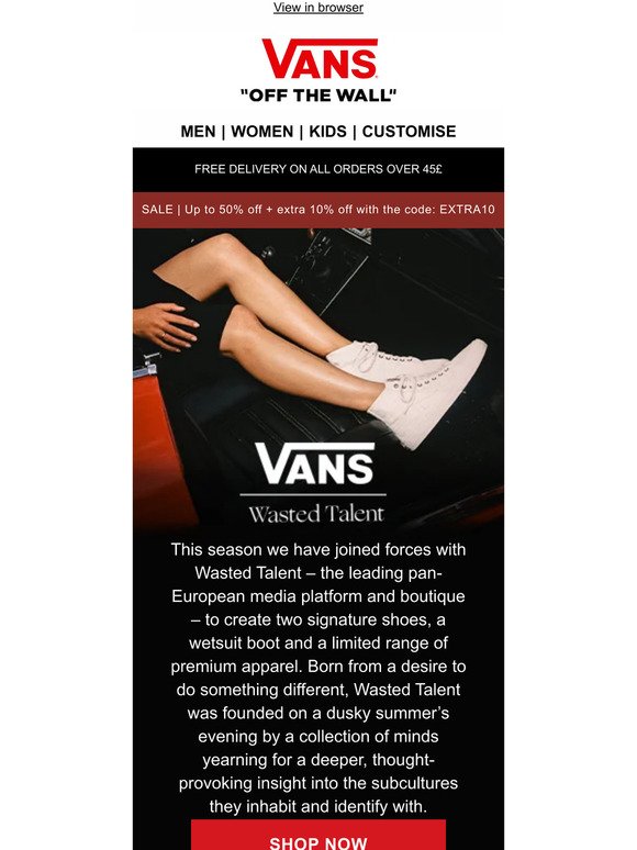 NEW: Vans x Wasted Talent