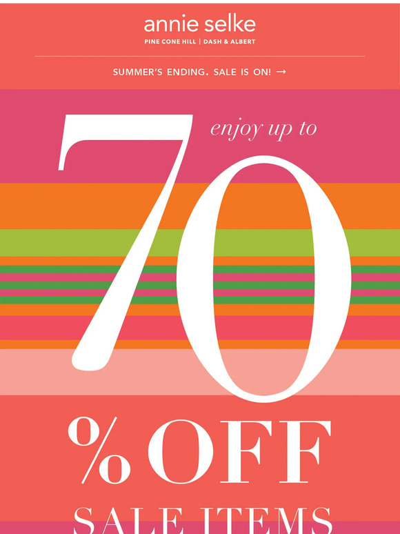 The End-of-Summer Sale Starts Now. Save an additional 20% of all sale items.