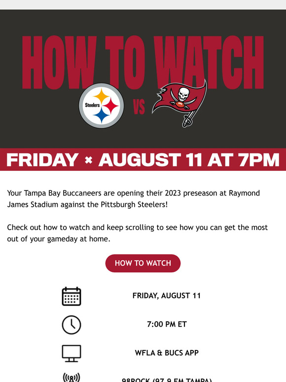 Pittsburgh Steelers vs. Tampa Bay Buccaneers Official GameDay