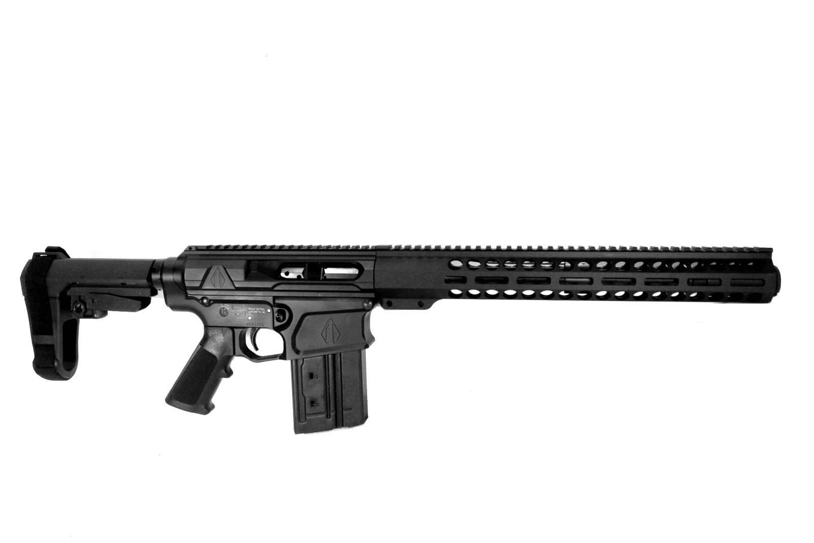 Image of P2A VALIANT 12.5" 8.6 Blackout 1/3 Pistol Length Melonite M-LOK Pistol with Flash Can