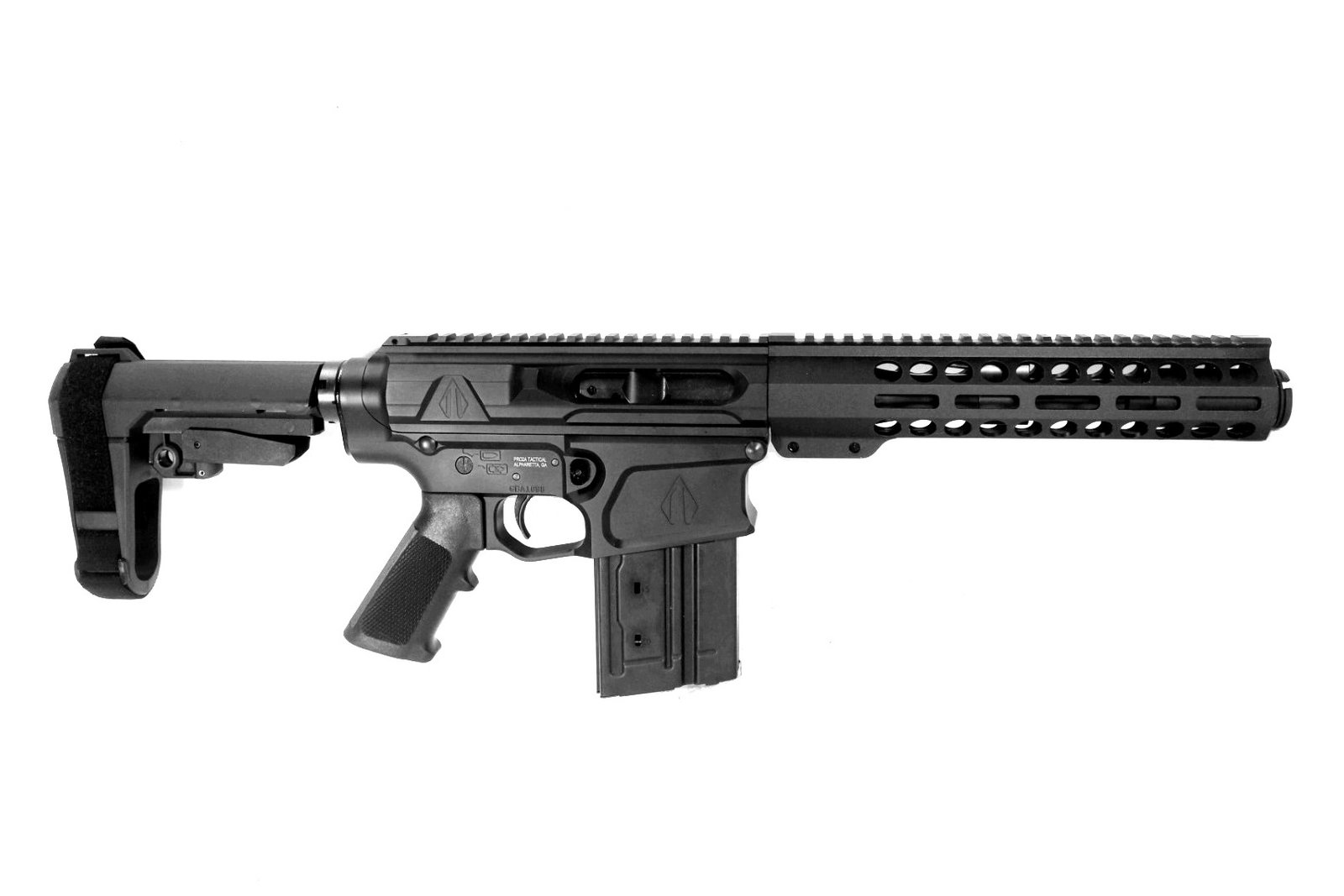 Image of P2A VALIANT 7.75" 8.6 Blackout 1/3 Pistol Length Melonite M-LOK Pistol with Flash Can