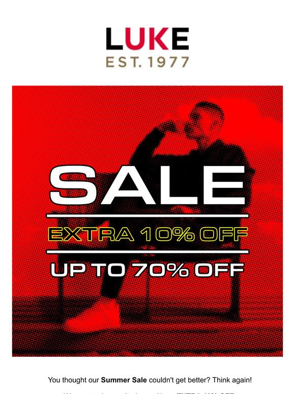 EXTRA 10% OFF SALE 🔥