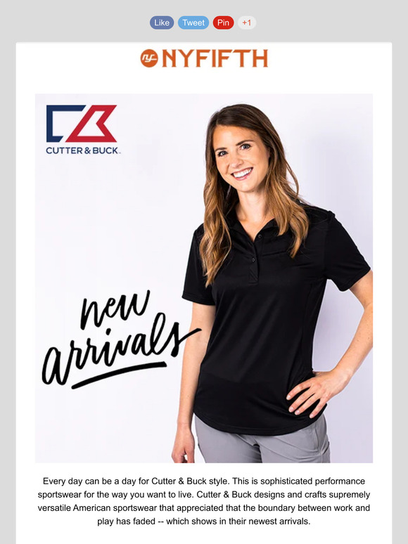 ♻ NEW Eco-Friendly Polo Shirts & Outerwear from Cutter & Buck!