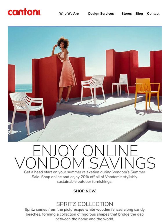 Save 20% on Vondom Outdoor Furniture