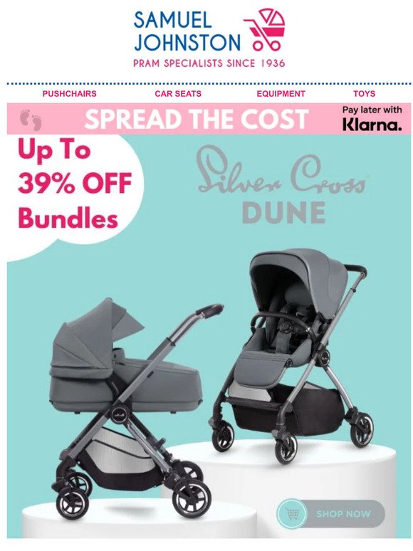 Save Up To 39% On The Silver Cross Dune! - While Stock Lasts