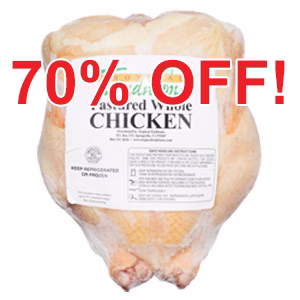 Image of Whole Pastured Chicken - approx. 3.5 lbs. each (3-chicken minimum)