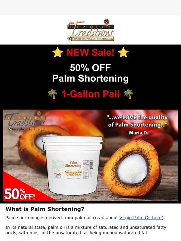 Tropical Traditions Palm Shortening