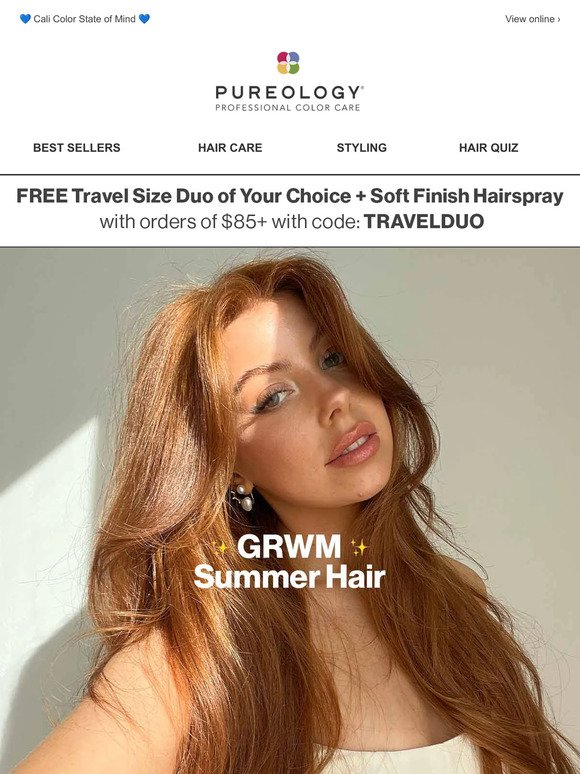 Summer Hair Staples – 3 FREE Travel Sizes 🧳☀️