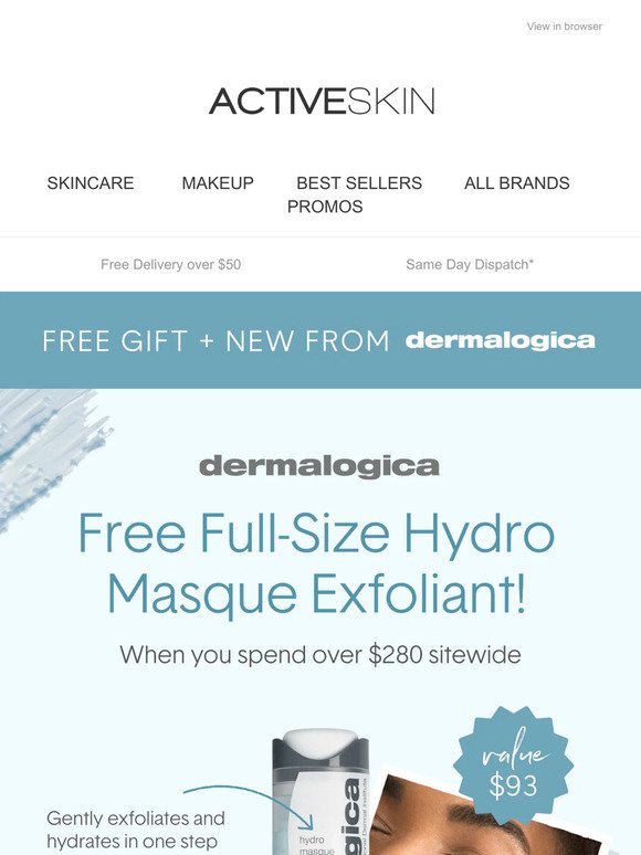 Brand NEW Dermalogica + a FREE FULL-SIZE Dermalogica Gift 😍