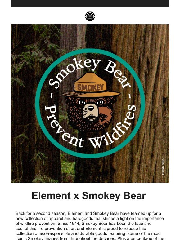 Element and Smokey Bear Team Up Again