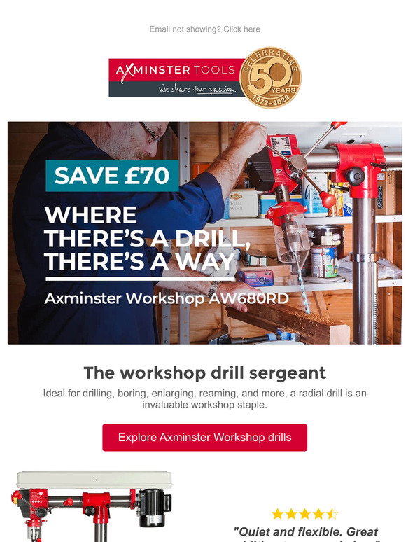 Axminster Tools: Where there's a drill, there's a way | Milled