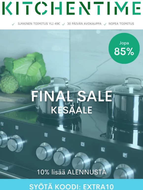 FINAL SALE: 10 % lisää ALENNUSTA!