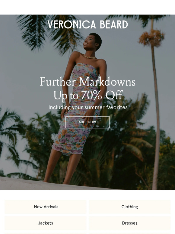 Further Markdowns: Up to 70% Off