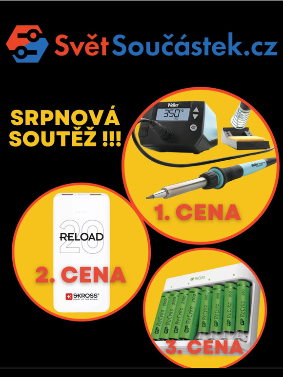 🔥SOUTĚŽ o pájecí stanici Weller WE 1010🔥