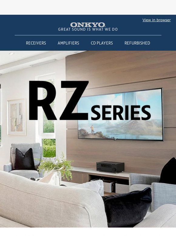 Onkyo: THE BEST OF THE BEST | RZ Series AV Receivers | Milled