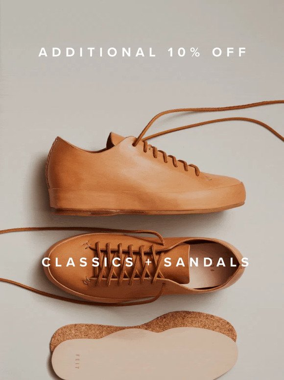 Final Weekend | 25% Off Classics + Sandals