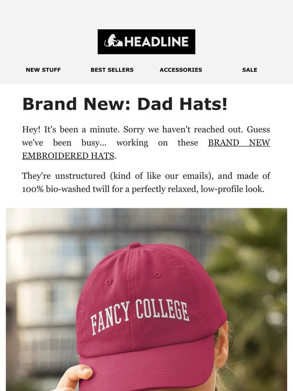 Introducing Dad Hats!