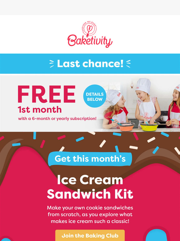 Last chance to get the Ice Cream Sandwich Kit 🍦