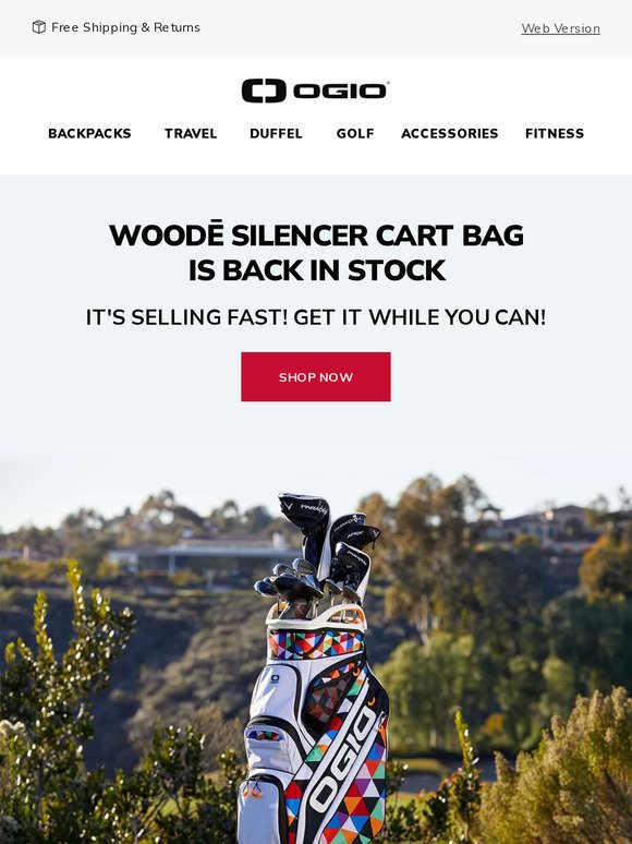It's Back! Shop WOODĒ Silencer Cart Bag