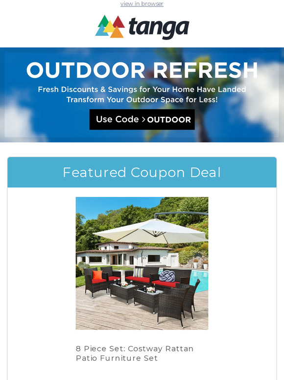 Tanga Here's a Coupon For Your Patio Makeover Milled