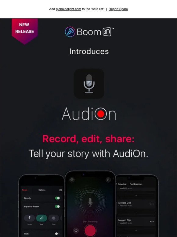 Our latest creation for iOS: Introducing AudiOn 🎤
