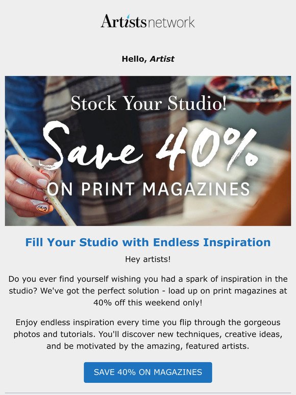 Get Inspiration at Your Fingertips - 40% Off Print Magazines!