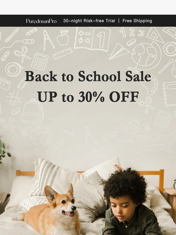 UP to 30% OFF: Back To School Sale Starts Now