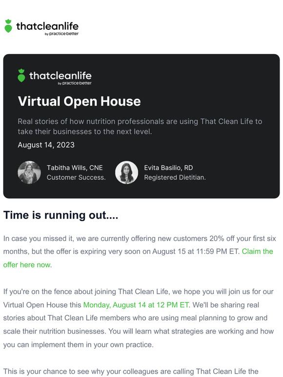 You're Invited: Virtual Open House