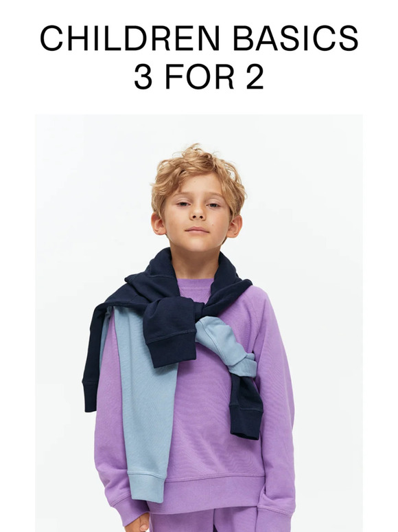 3 for 2 on children's basics