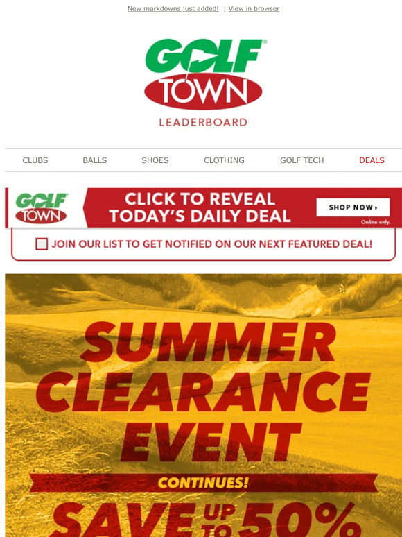 Summer Clearance Event Continues! Up to 50% Off! 🚨