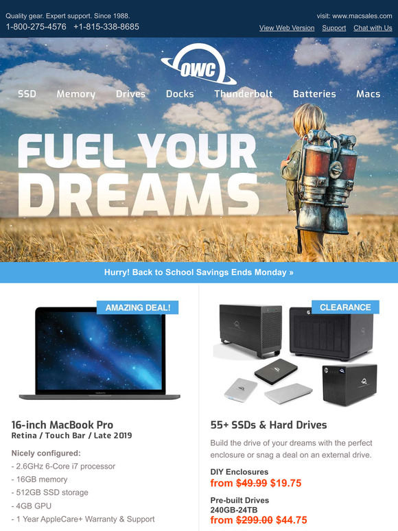🚀 Dream big! Discover out of this world savings on Macs + gear + upgrades...