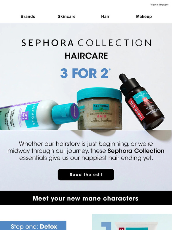 3 for 2 on Sephora Collection hair