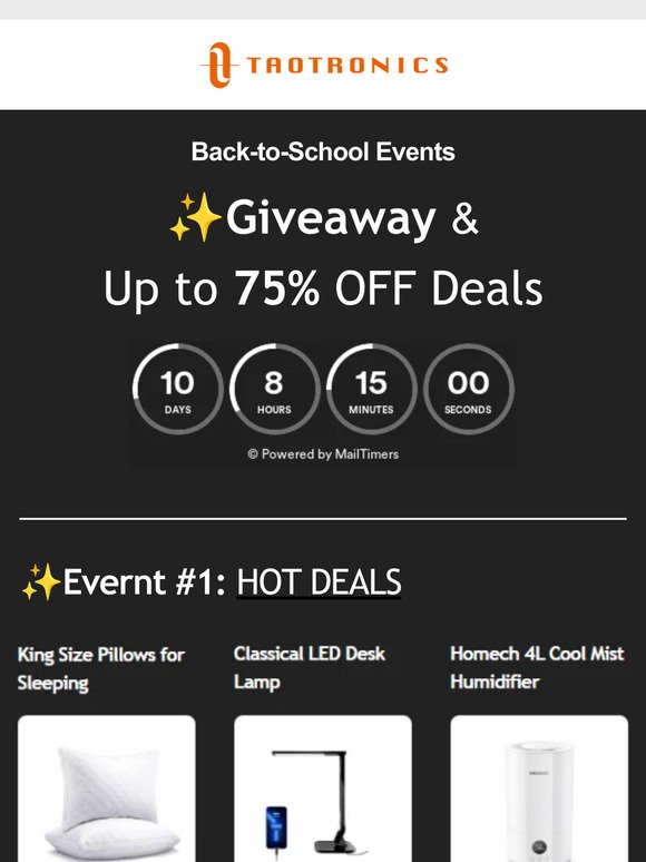 📚Back to School Event - Giveaway & up to 75% OFF Deals