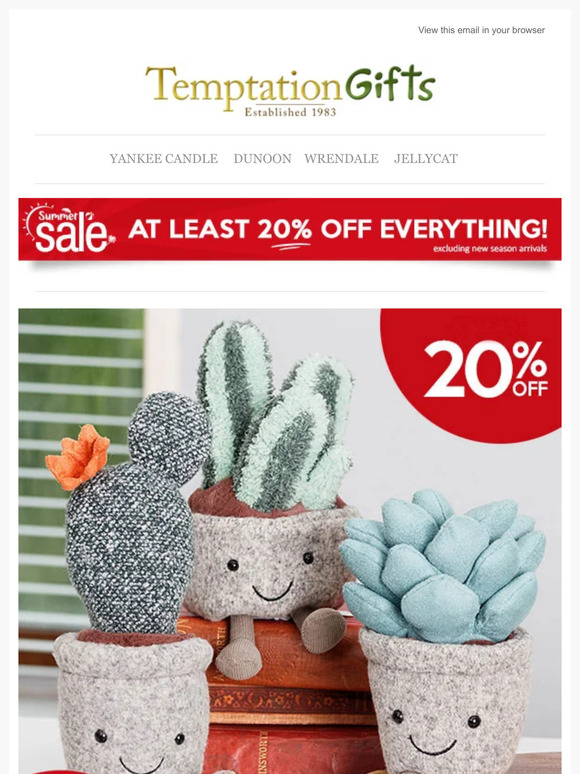 20% OFF Jellycat Desk Buddies + Personalised Money Pots!