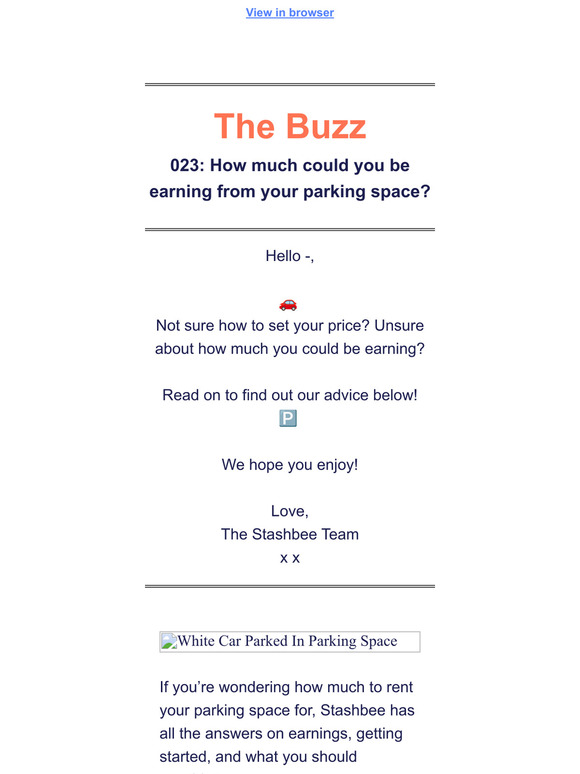 How much you could earn from your Parking Space? 🅿️