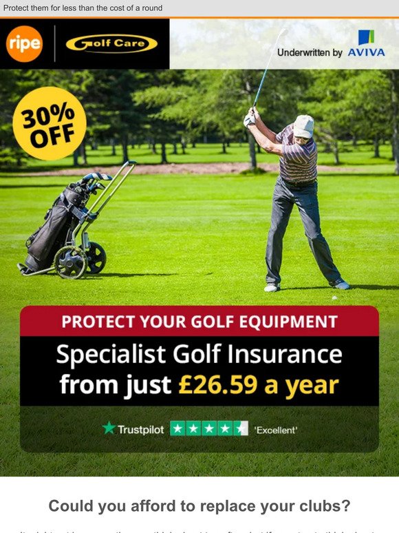 Get 12 FREE balls when you protect your clubs
