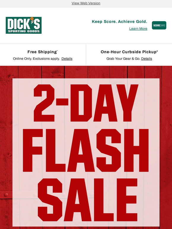 Dick's Sporting Goods The wait is over! Milled