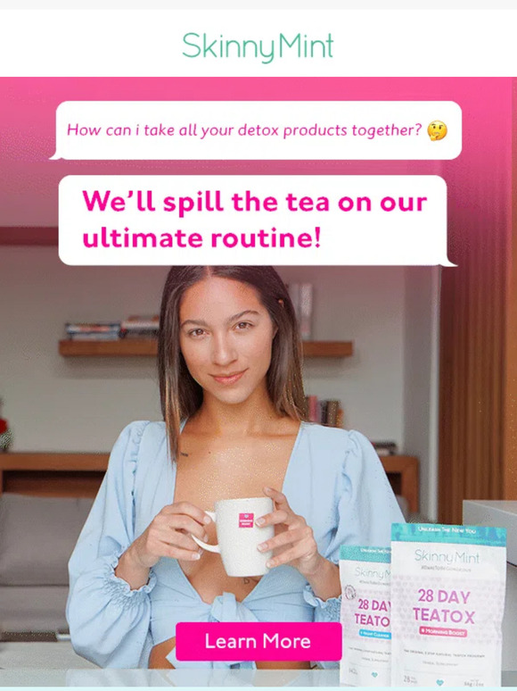 Skinnymint Psst, here’s how to combine all our Detox essentials for maximum results‼ 🥳💪 Milled