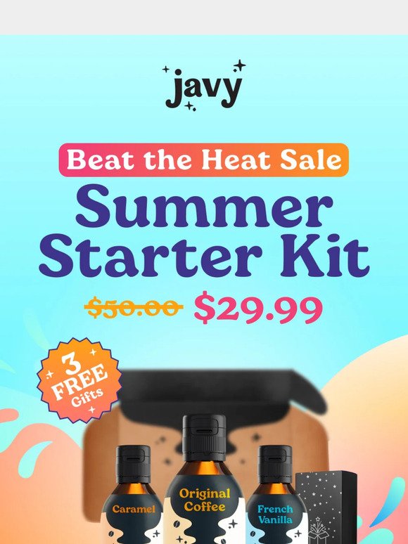 Conquer the heat with a $29.99 stater kit☀️🧊