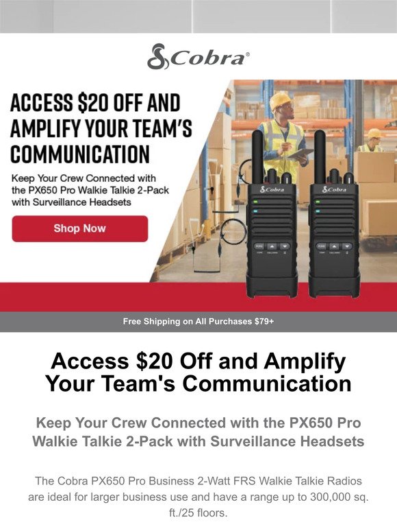 Access $20 Off and Amplify Your Team's Communication