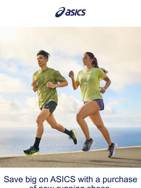 20% off running gear with running shoes purchases.