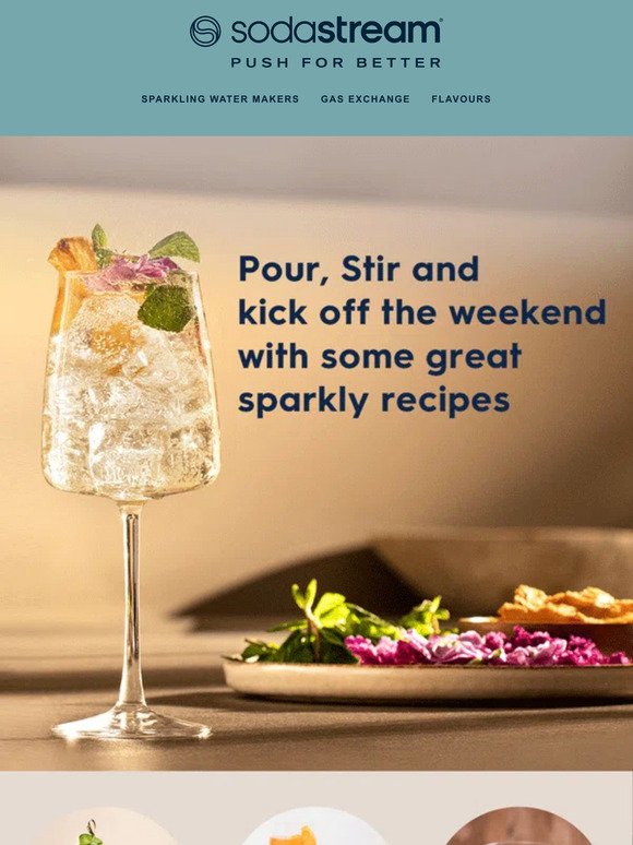 Make the Weekend sparkle with our recipes 🥂
