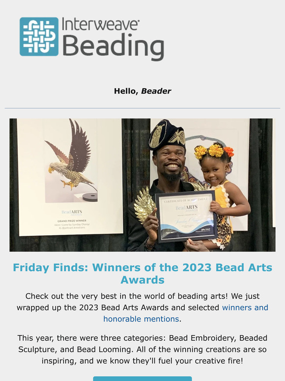 Interweave Check Out the Winners of the 2023 Bead Arts Awards 🏆 Milled