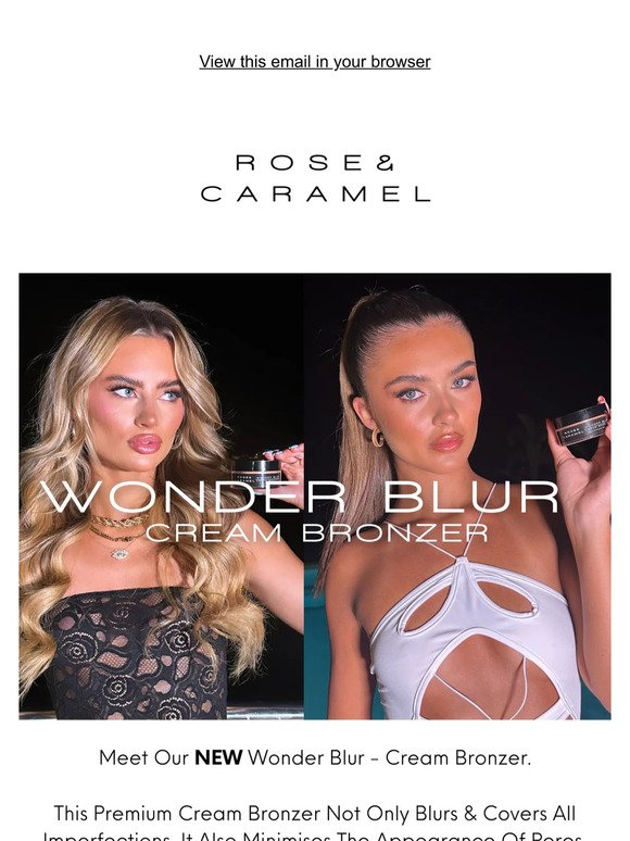 🚀 JUST LAUNCHED 🚀 Wonder Blur - Cream Bronzer 🤩