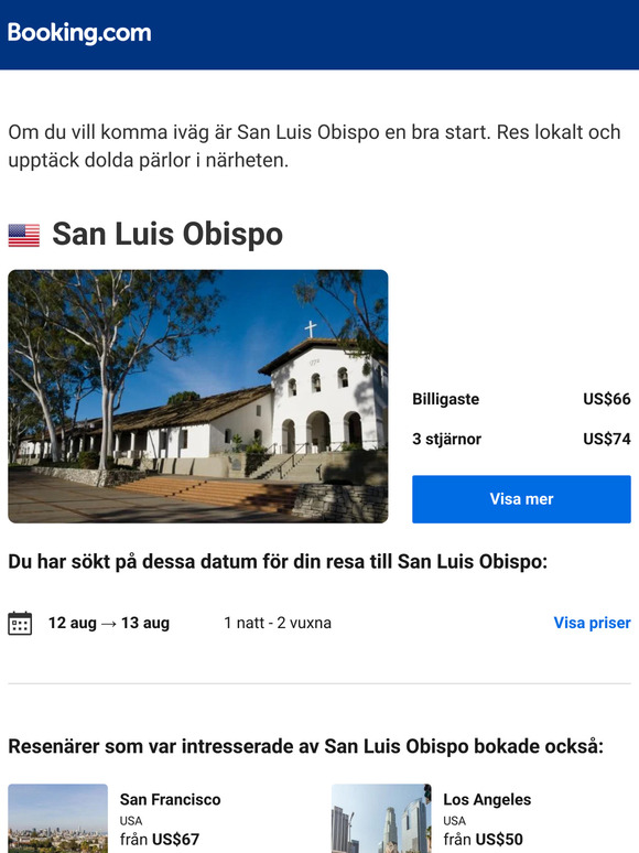 Erbjudanden i San Luis Obispo från US$66 under dina datum